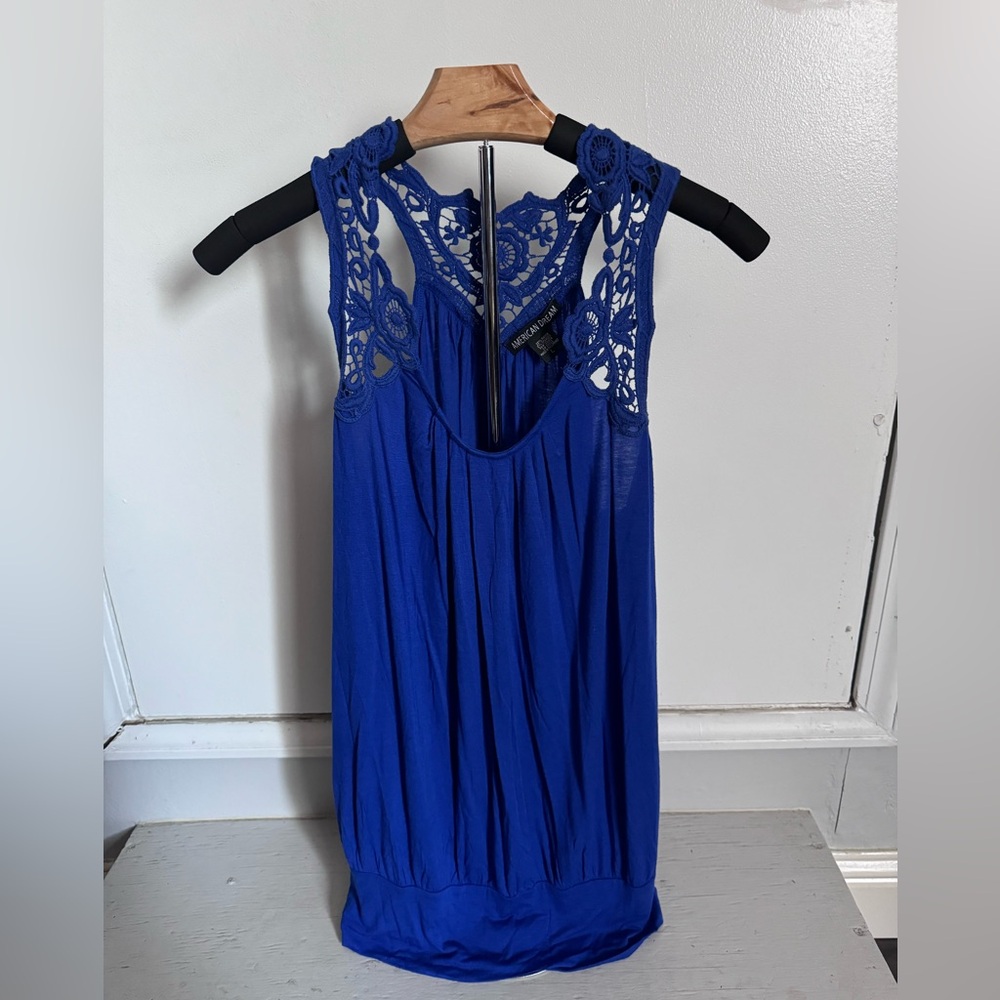Racer Back Top with Lace Detail